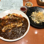 エビスカフェ - フレッシュトマトのふわとろオムライス　大盛り