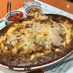 エビスカフェ - 焼きカレーぷりぷり海老のせ