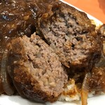 エビスカフェ - ハンバーグの断面
