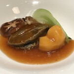 広東料理 台場 楼蘭 - 鮑ときのこの煮込みマロンソース