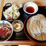 久兵衛屋 - 9月なすつけ汁うどんと天ぷら定食