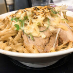 野菜みそラーメン 鬼首 - あぶりチーズの圧倒的な画力