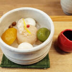 あんみつの深緑堂 - 柚子と生姜の冬味あんみつ(800円)