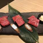 牛わか - 特選和牛三種盛合せ