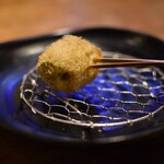 五感で楽しむ串揚げ屋 生粋namaiki - 春菊の牛肉巻き