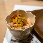 うを徳 - 2019.12 セイコ蟹とバフンウニのミニ丼