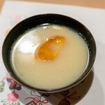 うを徳 - 2019.12 カラスミ・海老芋・京人参・黒豆の白味噌椀