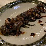 魚と貝のうまい店玉川 - 鰻肝焼き