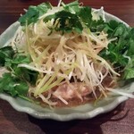 中国菜 秀 - 蒸し鶏のねぎ生姜風味