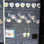 ICE MONSTER - 2019年の店舗前にある「メニュー」