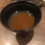 いち遊 - 最後は蕎麦湯をいただいてこの日の友人夫婦とのランチは終了です。
