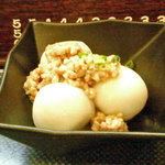 炭焼き勘九郎 - ある日のお通し、里芋の煮っ転がし