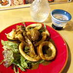 まさむね - 漁師のイカゴロ炒め（￥638）。味わいは実に濃厚、香りだけでも呑めそう！