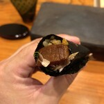 ときずし 山田 - アイルランド産大トロの炙り手巻き