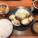 Kara yoshi - タルタル南蛮定食は、強制タルタル南蛮から揚げ。