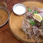 ビートイート - 2019年12月訪問時、ツキノワグマのビリヤニとチキンカレー