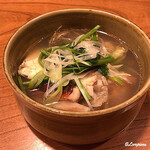 千陽 - 幸神目抜と芹の煮物椀