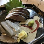 楽座 - 細魚の皮も食べたかった。