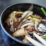 ひびき庵 - "鴨汁（かもじる）"に"温飩（うんどん）"#BCMKR!　©ドクシマぱいせん　②