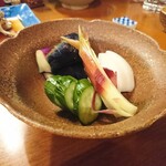 魚がし料理佃喜知 - 自家製ぬか漬け