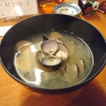 魚がし料理佃喜知 - しじみみそ汁