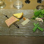 藤沢 日本酒×肉バル 来酒 - 料理写真:アントレー フォアグラのテリーヌ、鴨肉の生ハム サラダ仕立て
