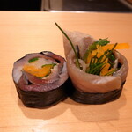 鮨 はしもと - 鯖海苔巻