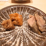 鮨 はしもと - あんきも・牡蠣味噌漬