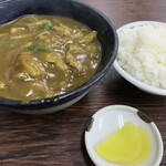 ミズハ食堂 - カレーうどん 610yen、ごはん小 190yen