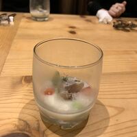 ビストリア 魚タリアン - アジのマリネとヴィシソワーズのカクテル