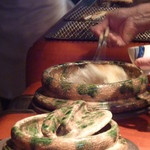 草喰 なかひがし - 2012年3月おこげを、取ってもらっています！