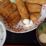 とんかつ二幸 - ミックスフライ