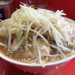 ラーメン二郎 - 【再訪】ラーメン(ニンニク,アブラ)