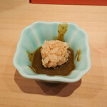 鮨 尚充 - あわび肝にしゃりを