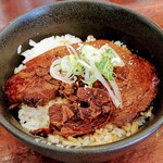 Hamaiba - セットのチャーシュー丼はラーメンやつけ麺に入ってるチャーシュー更に手を加えてあって これもンマかった