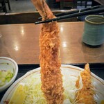 ときわ食堂 - 一本釣り！鯛で釣りたくなる海老です！