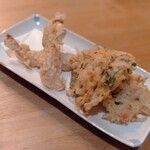 栄屋うどん店 - 料理写真:海老天ぷらとかき揚げ