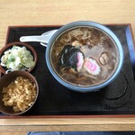 志ぶ家 - かしわそば(天かす付き)