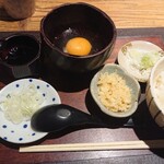 石はら - 料理写真:卵かけご飯のセット。