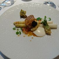 シェ・イノ - 手長エビとアスパラ