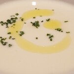 ファリナモーレ - ◆「白カブの冷たいブルーテスープ」