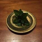 Bar Tetu - 自家製のミント。これもつまみになるくらいいい味。