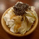 大衆鶏酒場 鶏のチョモランマ - バリバリキャベツ 塩昆布まみれ