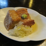 土家 - 豚角煮　海老芋揚げ