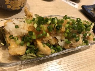 nodogurosouhonten - 能登豚パリパリ天ぷらネギどっさり盛り　900円