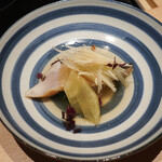 Nijou Yamagishi - 鰆燻製に林檎のジュレ酢