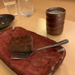 原始焼 日本酒 雨のち晴レルヤ。 - クリスマスのサービスデザート