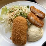 Oohamapakingueriakudarisenfudokoto - エビカツときのこクリームコロッケ