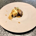 イチリン ハナレ - シャラン鴨と百合根、帆立の貝柱揚げ