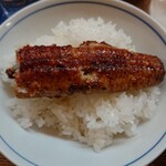 かぶと - ご飯に蒲焼きを乗せました
